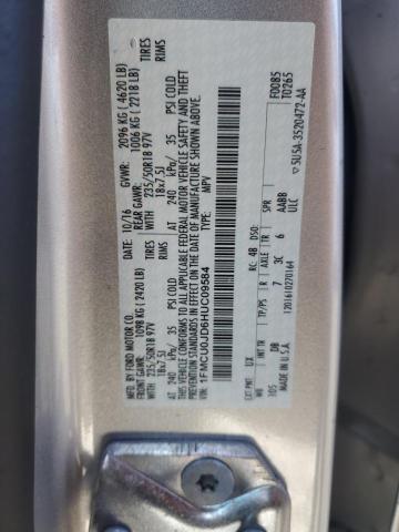 2017 FORD ESCAPE TIT - 1FMCU0JD6HUC09584