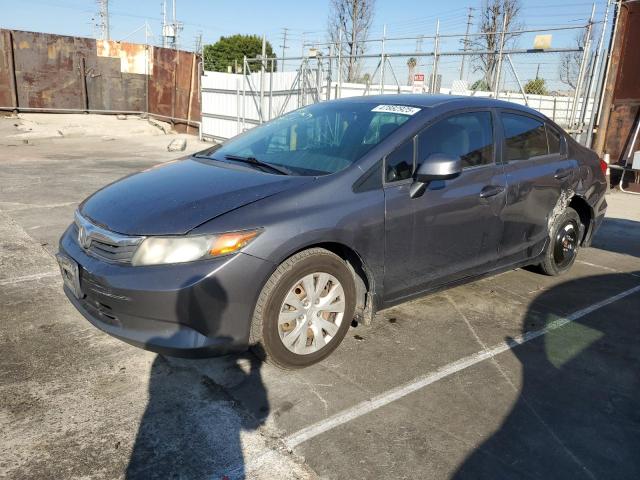 HONDA CIVIC LX 2012 gray  gas 19XFB2F50CE387681 photo #1
