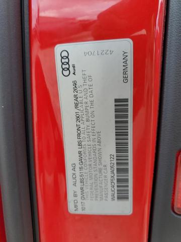 2018 AUDI S5 PRESTIG WAUC4CF5XJA052122