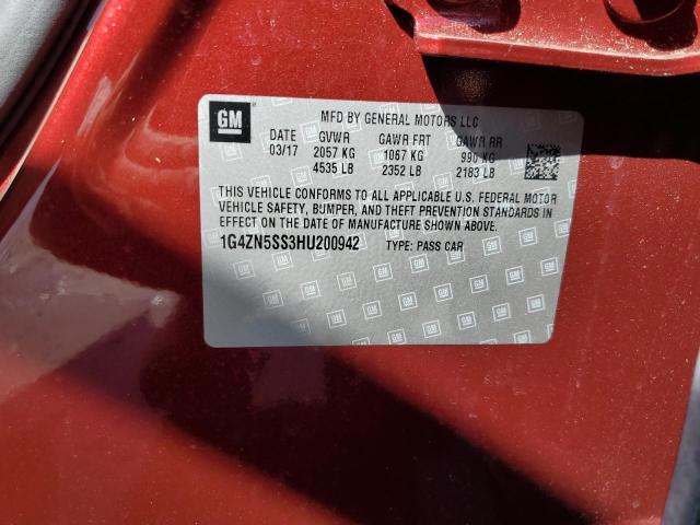 2017 BUICK LACROSSE P 1G4ZN5SS3HU200942