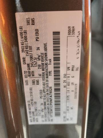 2022 FORD F150 SUPER - 1FTEW1CP0NFA78026