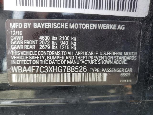 2017 BMW 430I GRAN - WBA4F7C3XHG788526