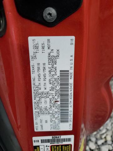 2015 TOYOTA TACOMA PRE - 5TFTX4GN7FX043929