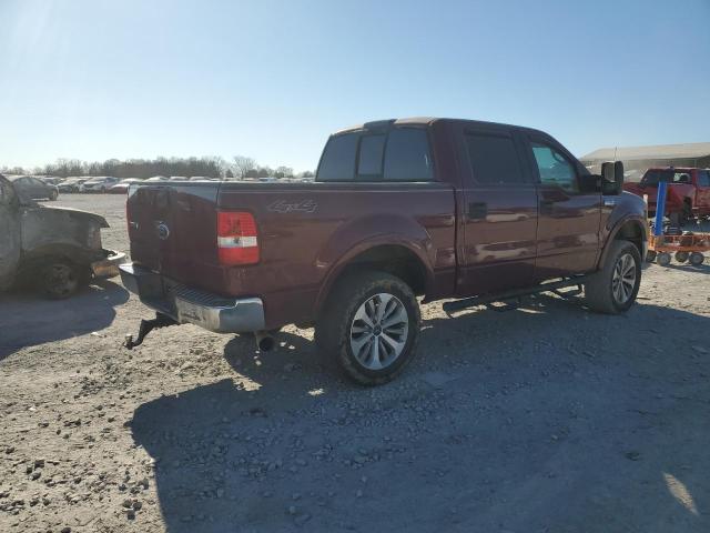 FORD F150 SUPER 2004 burgundy  gas 1FTPW14594KA76755 photo #4