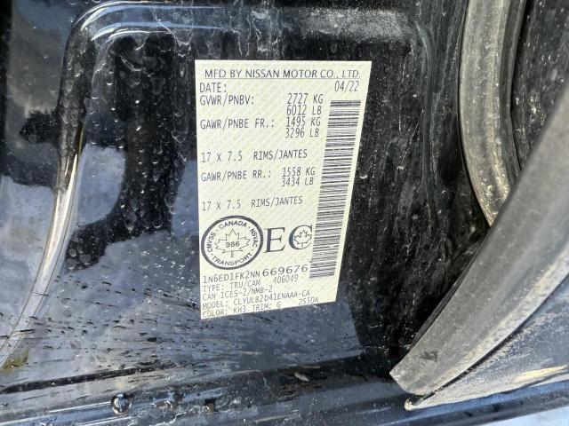 2022 NISSAN FRONTIER S - 1N6ED1FK2NN669676