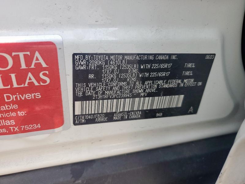 2023 TOYOTA RAV4 LE - 2T3H1RFV3PC239945