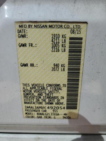 2015 NISSAN ALTIMA 2.5 - 1N4AL3AP6FC492054