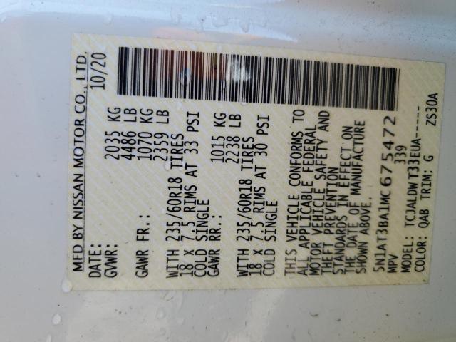 2021 NISSAN ROGUE SV - 5N1AT3BA1MC675472