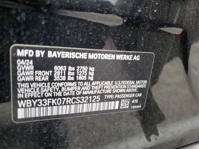 2024 BMW I5 EDRIVE WBY33FK07RCS32125