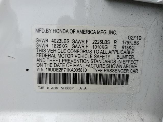2019 ACURA ILX PREMIU - 19UDE2F71KA005810