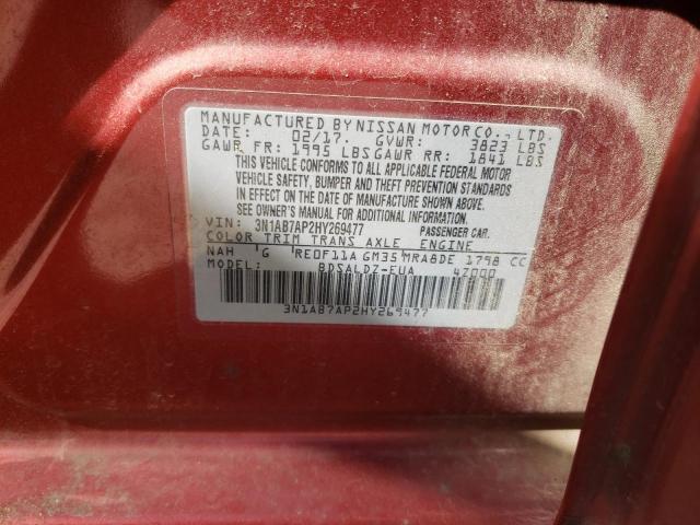 2017 NISSAN SENTRA S - 3N1AB7AP2HY269477