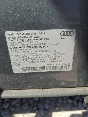 2017 AUDI Q3 PREMIUM - WA1JCCFS5HR003032