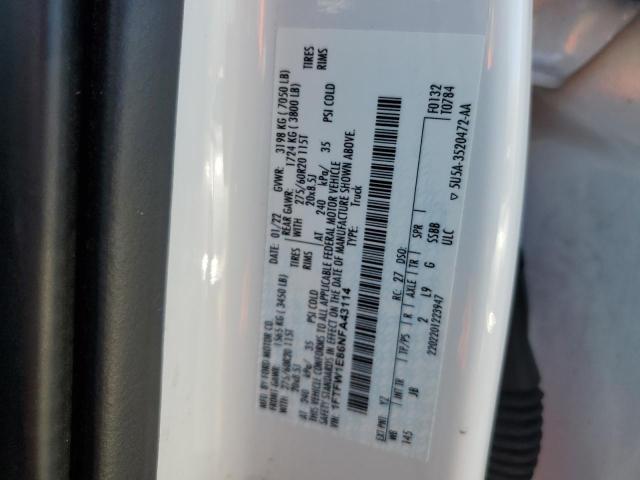 2022 FORD F150 SUPER - 1FTFW1E86NFA43114