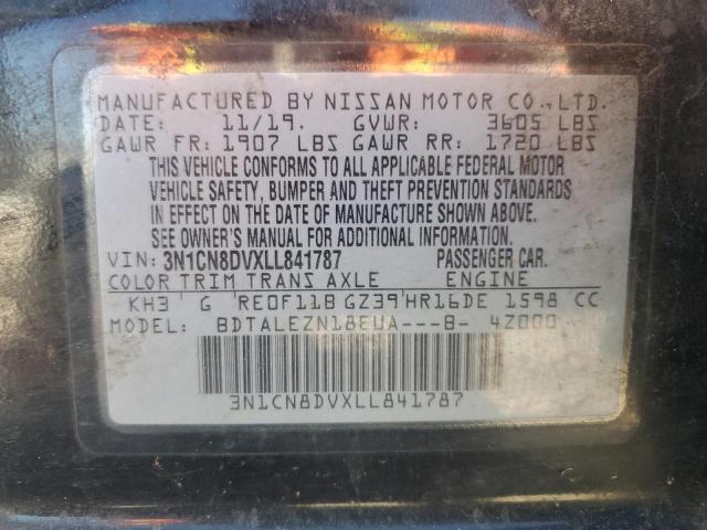 2020 NISSAN VERSA S - 3N1CN8DVXLL841787