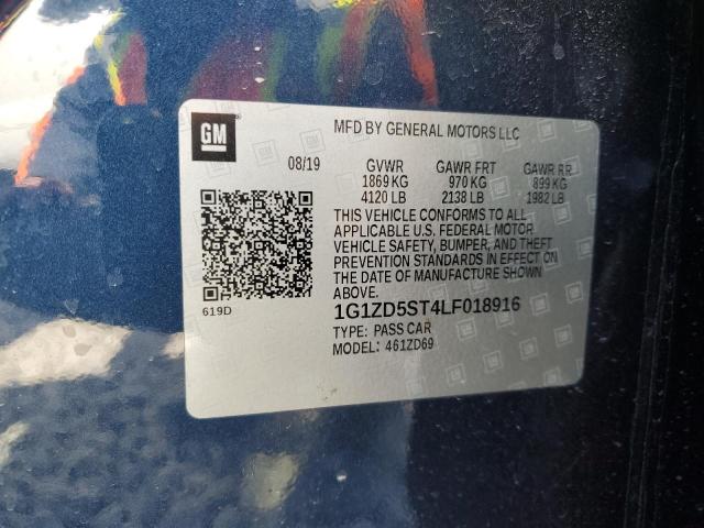 2020 CHEVROLET MALIBU LT - 1G1ZD5ST4LF018916