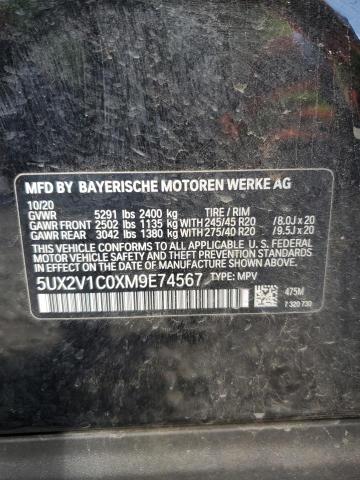 2021 BMW X4 XDRIVE3 - 5UX2V1C0XM9E74567