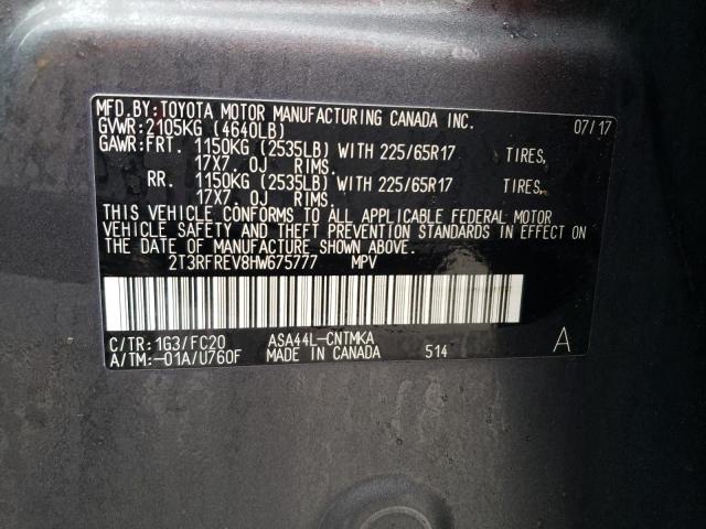 2017 TOYOTA RAV4 XLE - 2T3RFREV8HW675777
