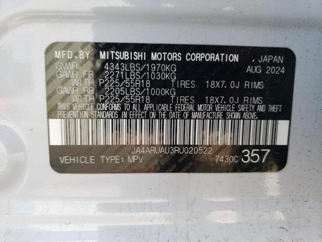 2024 MITSUBISHI OUTLANDER - JA4ARUAU3RU020522