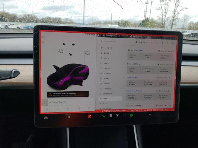 2020 TESLA MODEL Y 5YJYGDEF2LF002695