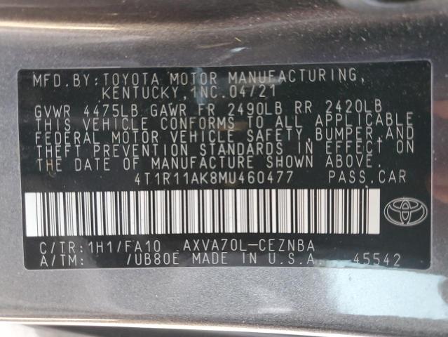 2021 TOYOTA CAMRY LE - 4T1R11AK8MU460477
