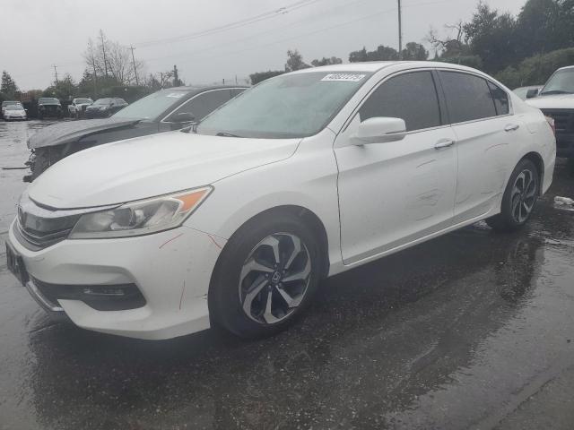 HONDA ACCORD EXL 2016 white  gas 1HGCR3F81GA034262 photo #1