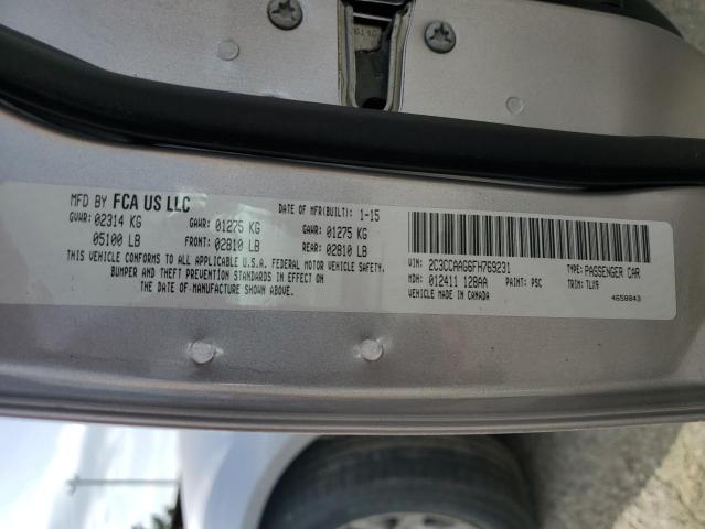 2015 CHRYSLER 300 LIMITE - 2C3CCAAG6FH769231