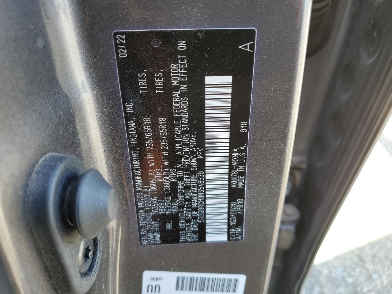 TOYOTA HIGHLANDER HYBRID XLE