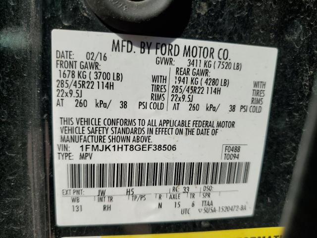 2016 FORD EXPEDITION - 1FMJK1HT8GEF38506