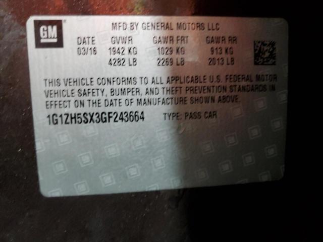 2016 CHEVROLET MALIBU PRE - 1G1ZH5SX3GF243664