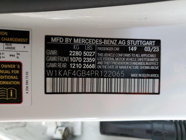 2023 MERCEDES-BENZ C 300 - W1KAF4GB4PR122065