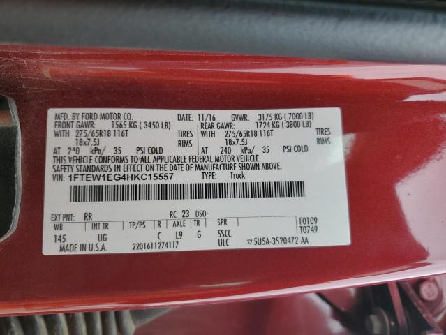 2017 FORD F-150 SUPE 1FTEW1EG4HKC15557