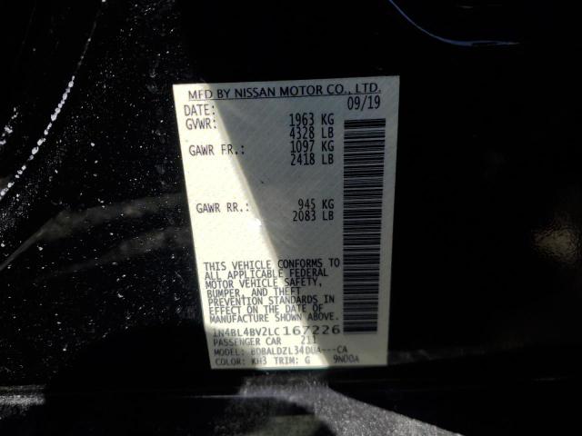 2020 NISSAN ALTIMA S - 1N4BL4BV2LC167226