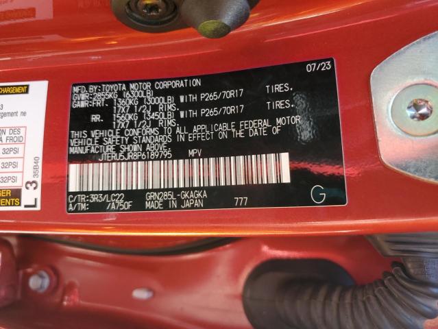 2023 TOYOTA 4RUNNER JTERU5JR8P6189795