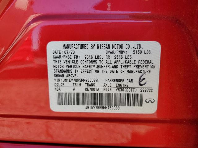2021 INFINITI Q50 LUXE - JN1EV7BR5MM750068
