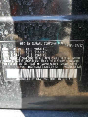 2018 SUBARU LEGACY 2.5 - 4S3BNAC63J3002213