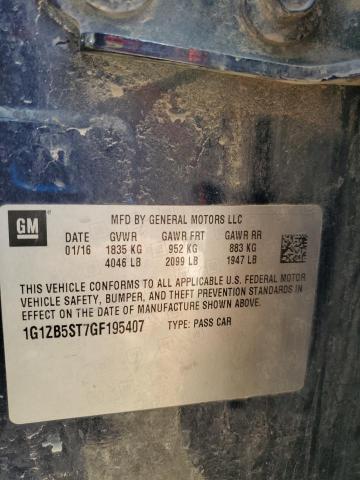 2016 CHEVROLET MALIBU LS - 1G1ZB5ST7GF195407
