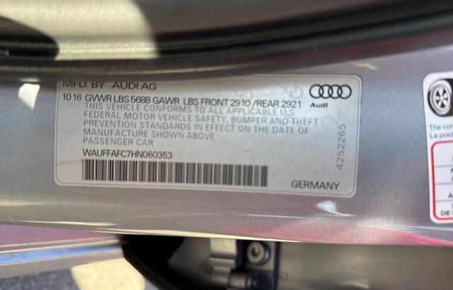 2017 AUDI S6 PREMIUM WAUFFAFC7HN060353