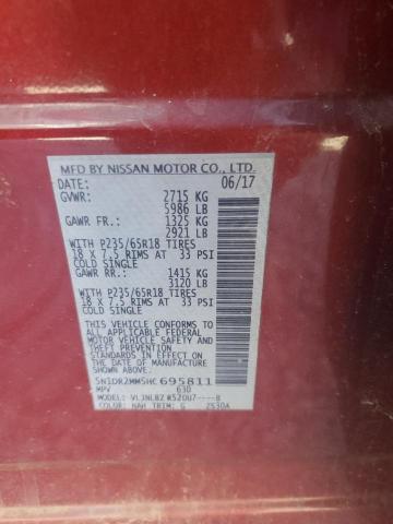 2017 NISSAN PATHFINDER - 5N1DR2MM5HC695811