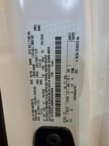 2024 FORD F150 XL - 1FTFX1L54RKD43494