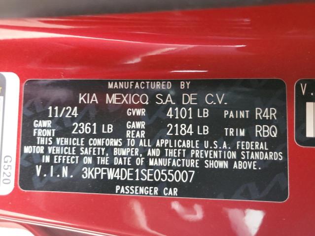 2025 KIA K4 GT LINE - 3KPFW4DE1SE055007