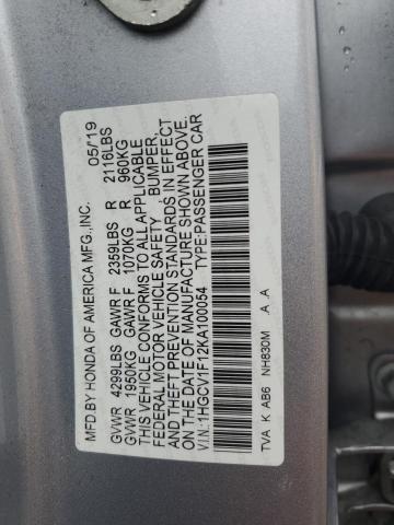 2019 HONDA ACCORD LX - 1HGCV1F12KA100054