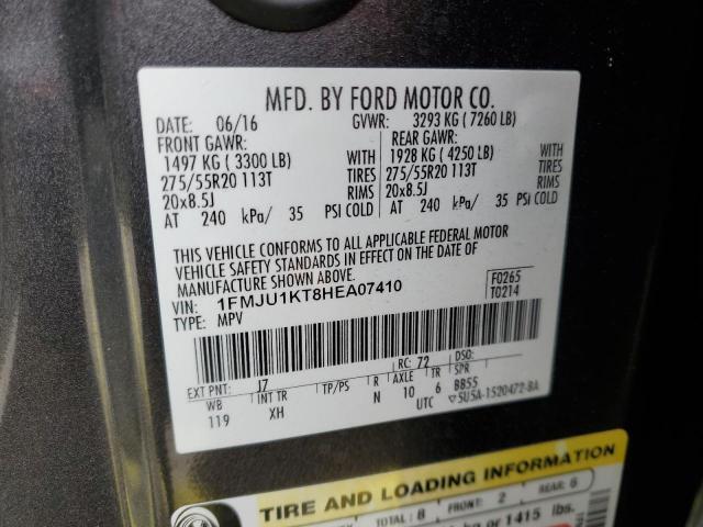 2017 FORD EXPEDITION 1FMJU1KT8HEA07410