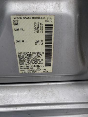 2015 NISSAN ALTIMA 2.5 - 1N4AL3AP1FC460239