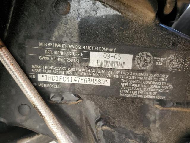 2007 HARLEY-DAVIDSON FLHTCUI 1HD1FC4147Y638589