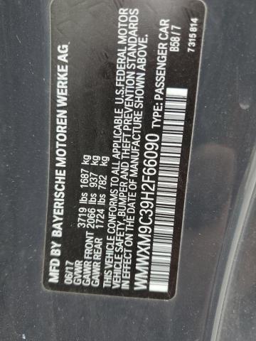 2017 MINI COOPER JOH WMWXM9C39H2F66090