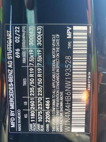 2022 MERCEDES-BENZ GLB 250 4M W1N4M4HB6NW193528