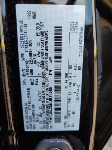 2022 FORD ESCAPE - 1FMCU0LZ8NUB74065