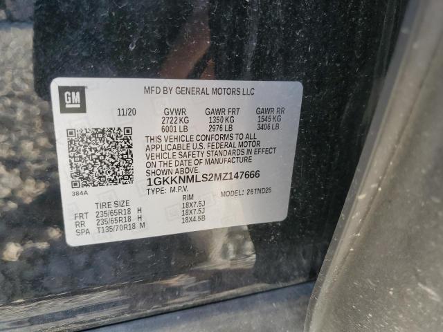 2021 GMC ACADIA SLT 1GKKNMLS2MZ147666