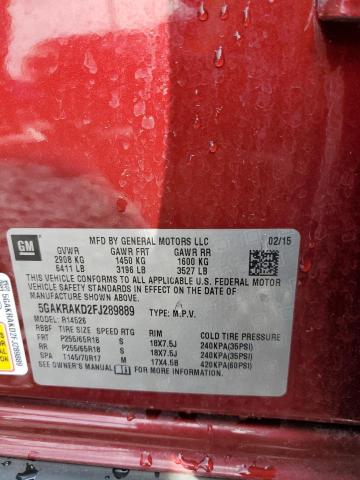 2015 BUICK ENCLAVE - 5GAKRAKD2FJ289889