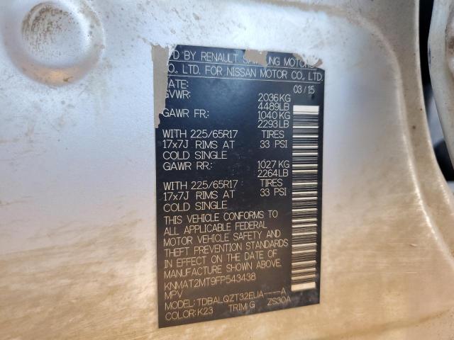 2015 NISSAN ROGUE - KNMAT2MT9FP543438